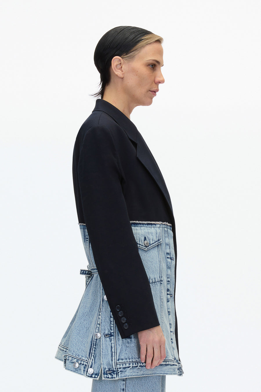 Split It Denim Blazer