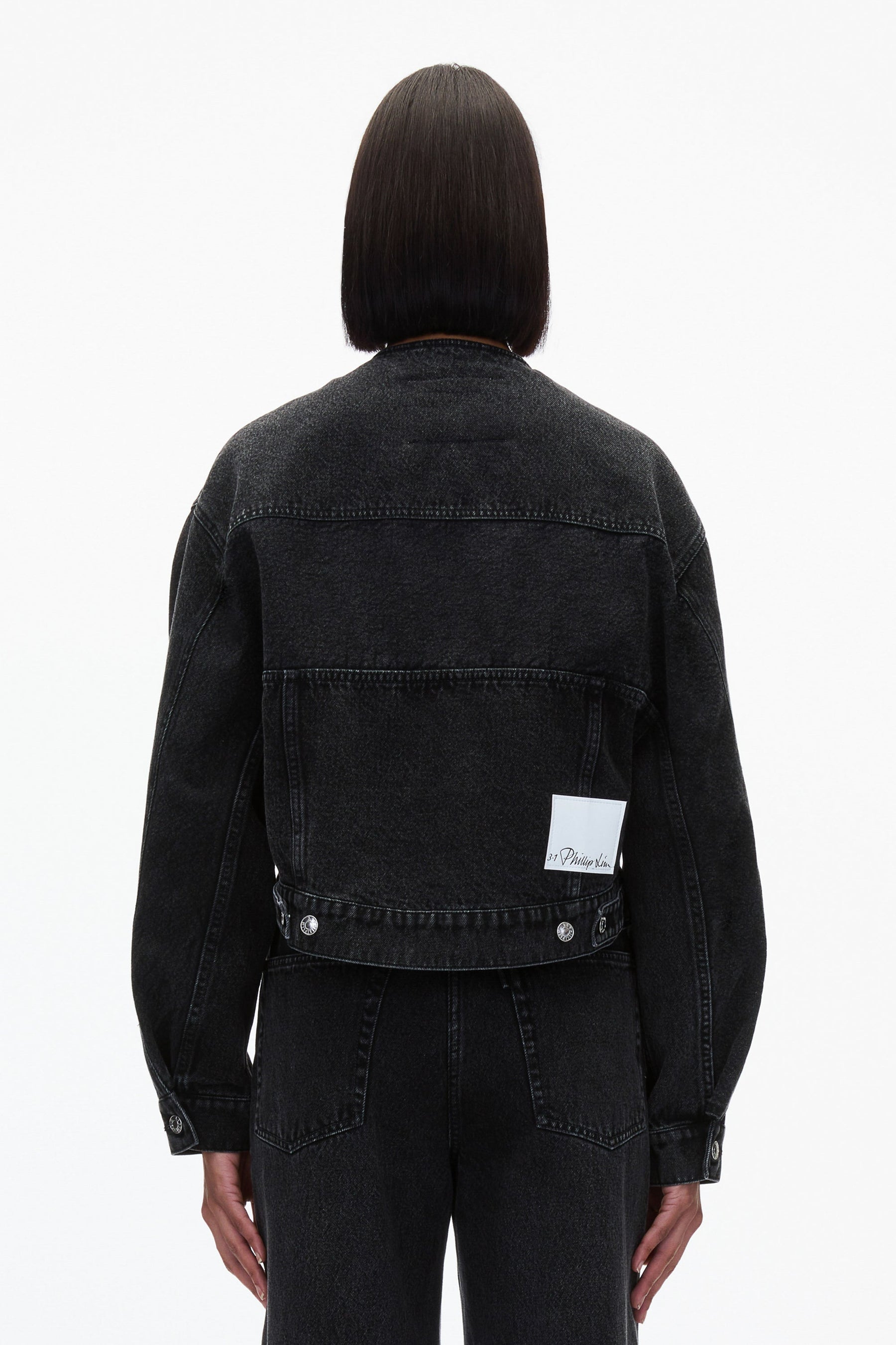Denim Cropped Jacket main image 1