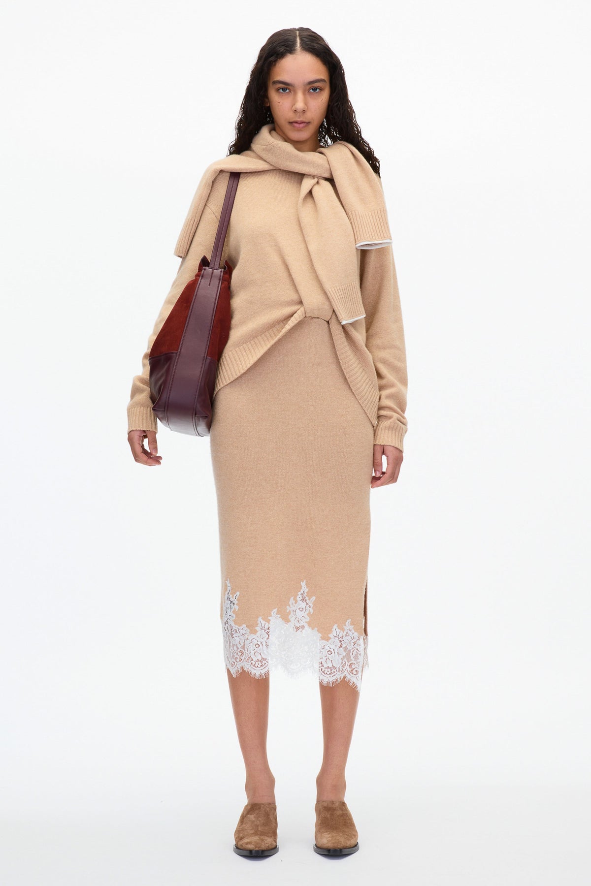 Black French Tuck Knit Dress with Lace Trim | Phillip Lim Dresses 3.1 Phillip Lim Black French Tuck Knit Dress with Lace Trim | Phillip Lim Dresses 3.1 Phillip Lim