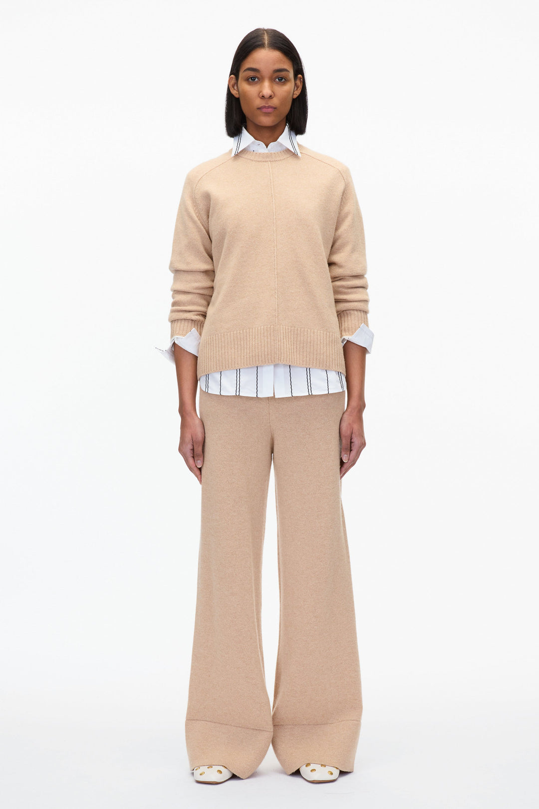 Relaxed Crewneck with Contrast Trims