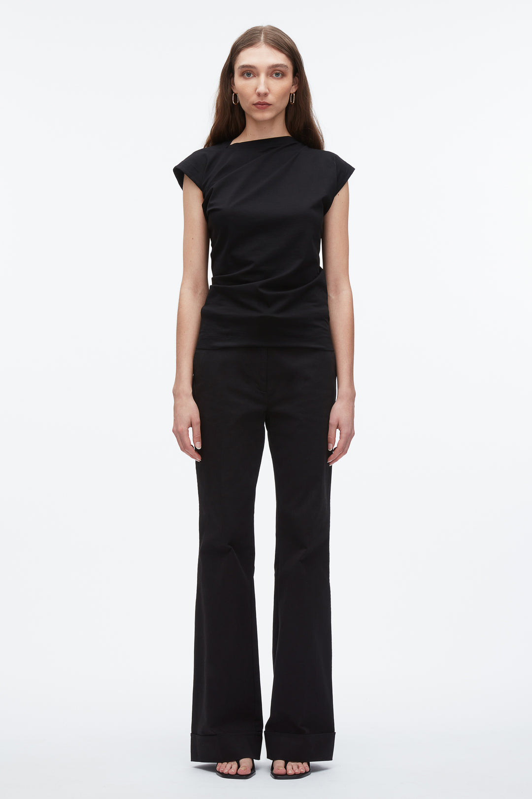 Draped Asymmetric T-Shirt