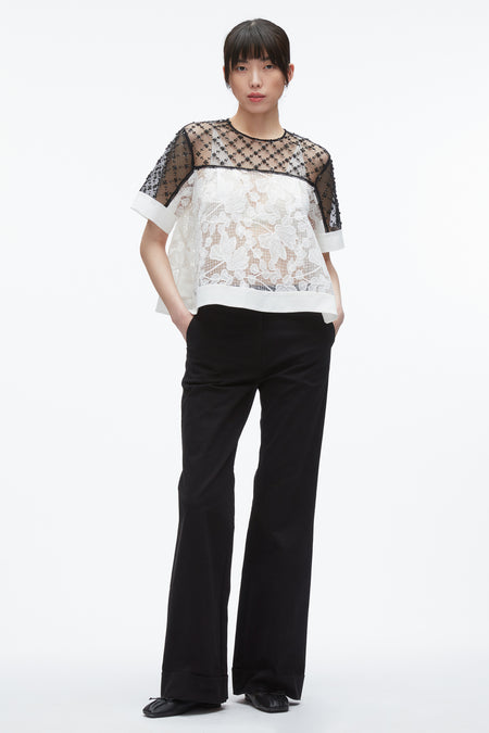 3.1 x Shopbop Combo Tee Mini Dress with Lace
