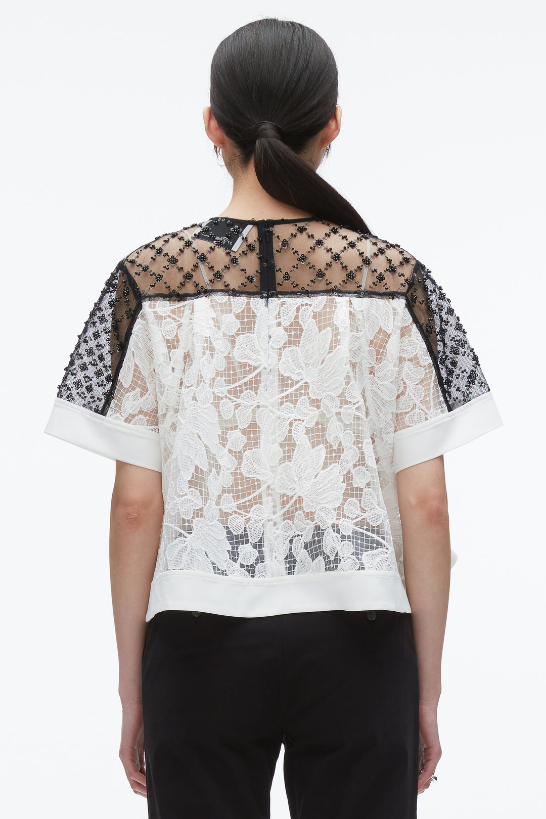 Corded Lace Organza Top