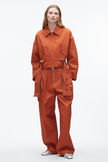 Cropped Polo with Organza