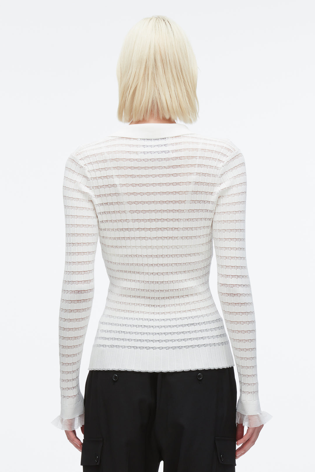 Shadow Stripe Pullover Polo