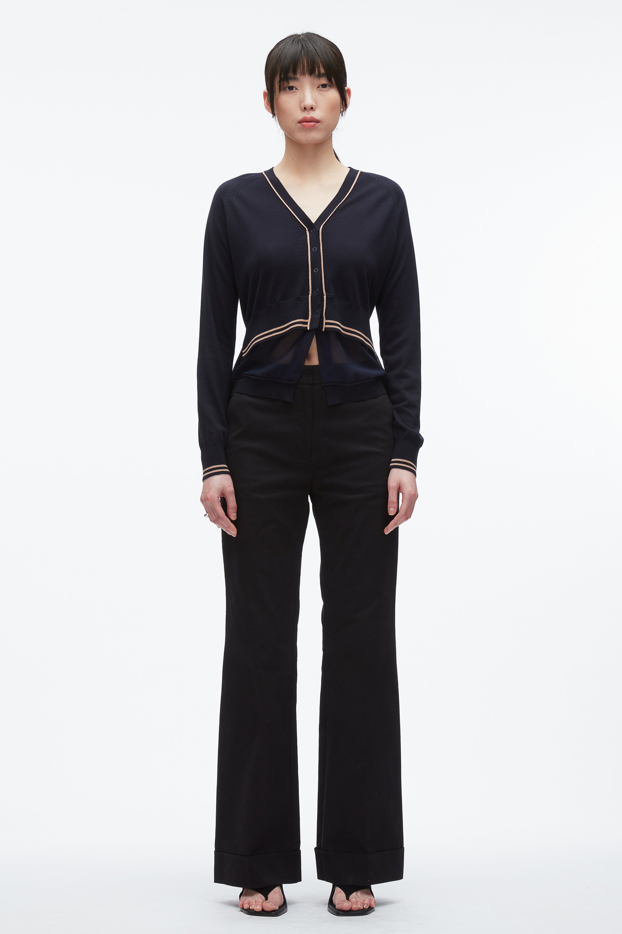 3.1 Phillip Lim ハイネックニット 3.1 Phillip Lim ベージュニットセーター XS ハイネック グレー - メルカリ