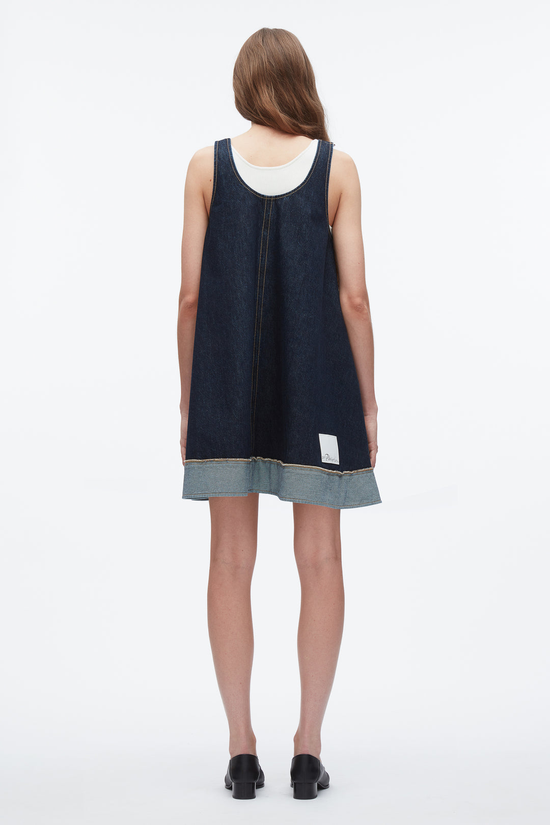 Denim Trapeze Mini Dress