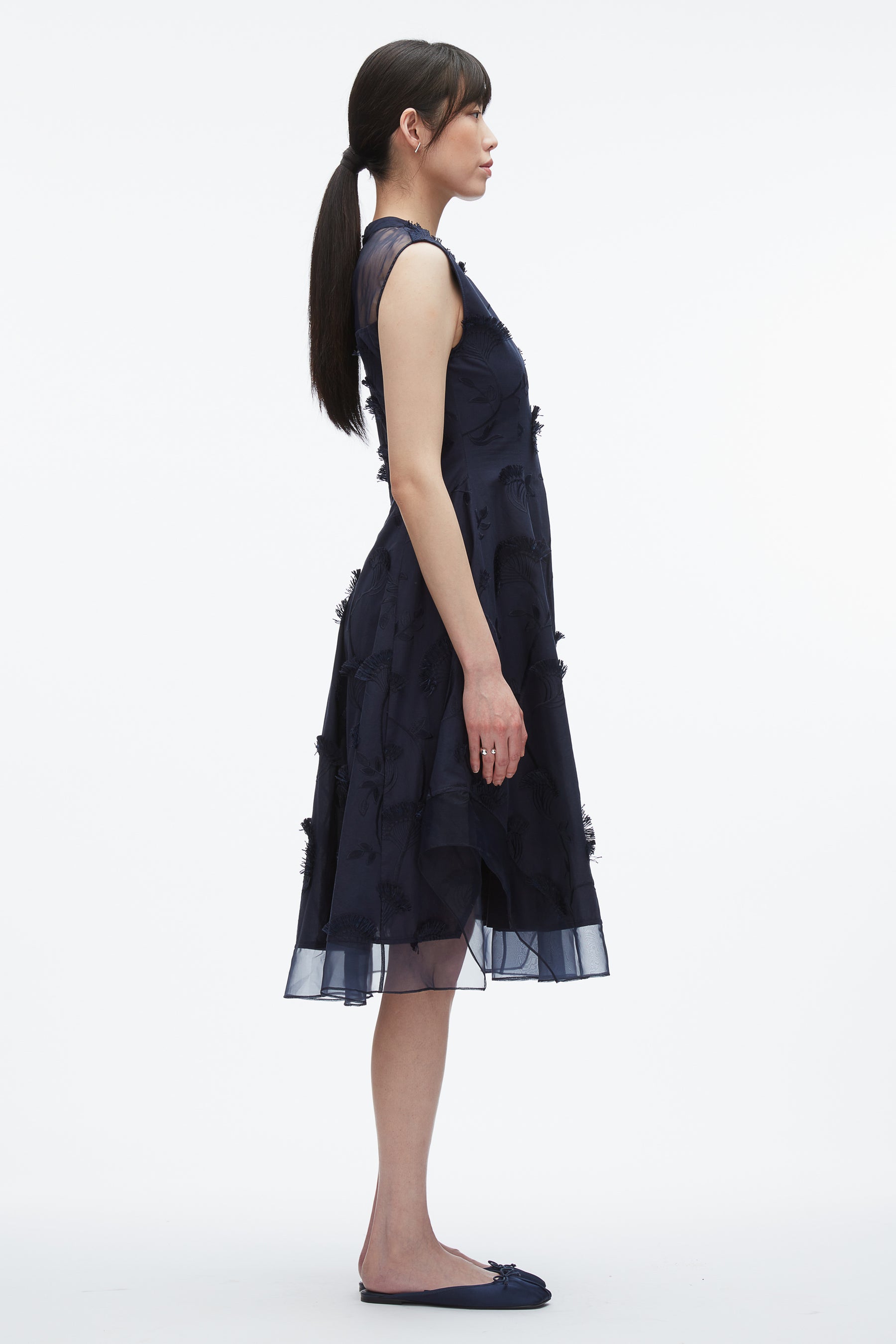 Fil Coupé Midi Dress
