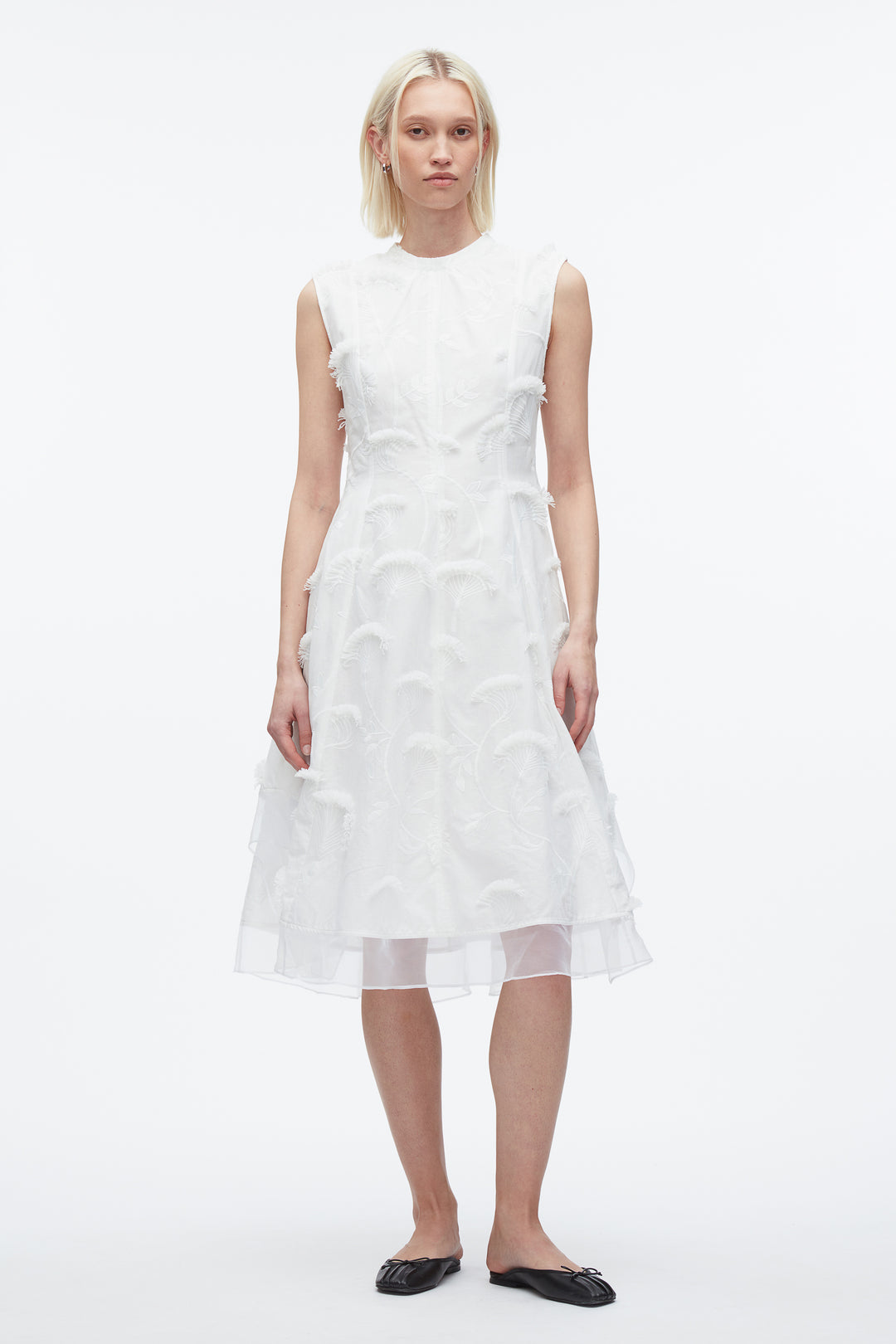 Fil Coupé Midi Dress