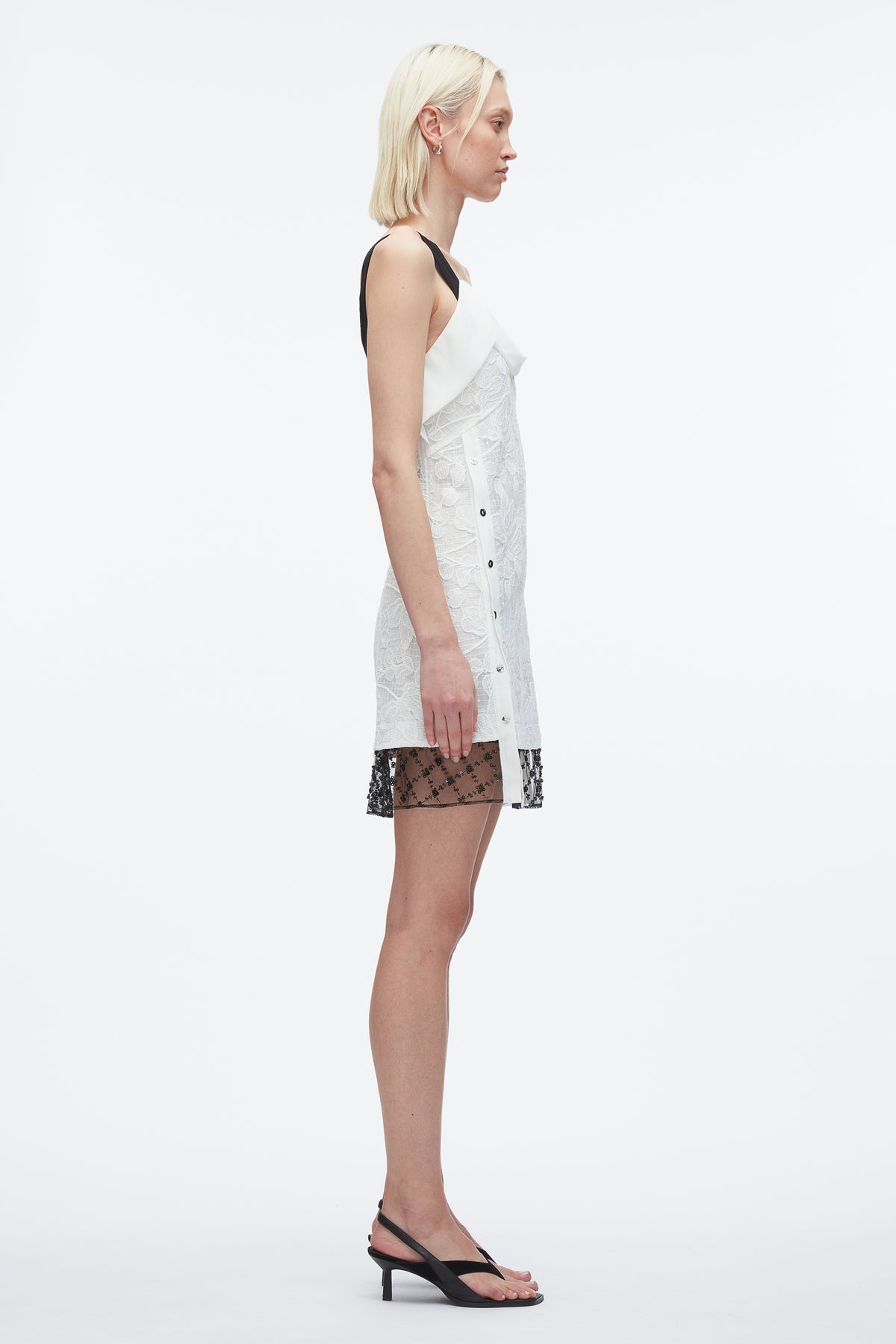 phillipa mini dress white black Corded Lace – 3.1 Phillip Lim The Francesca Dress Colour:Black nappa calfskin ’s Philippa mini dress Atoguta Size 4t-14 Dresses