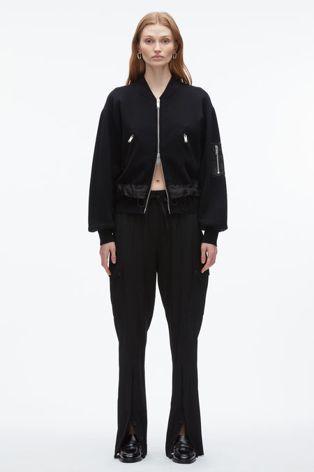 Zipped-Up Bomber Jacket