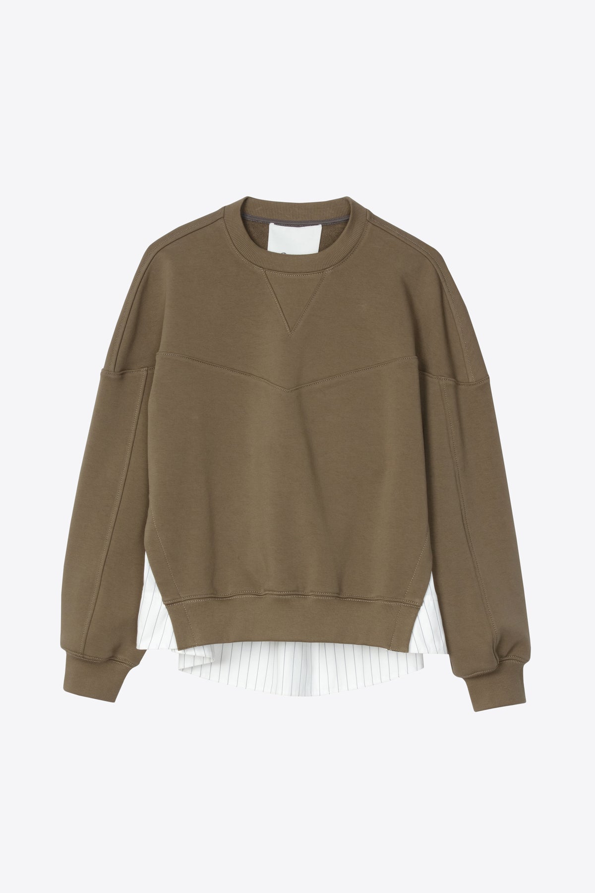 French Terry Sweatshirt with Poplin Combo – 3.1 Phillip Lim