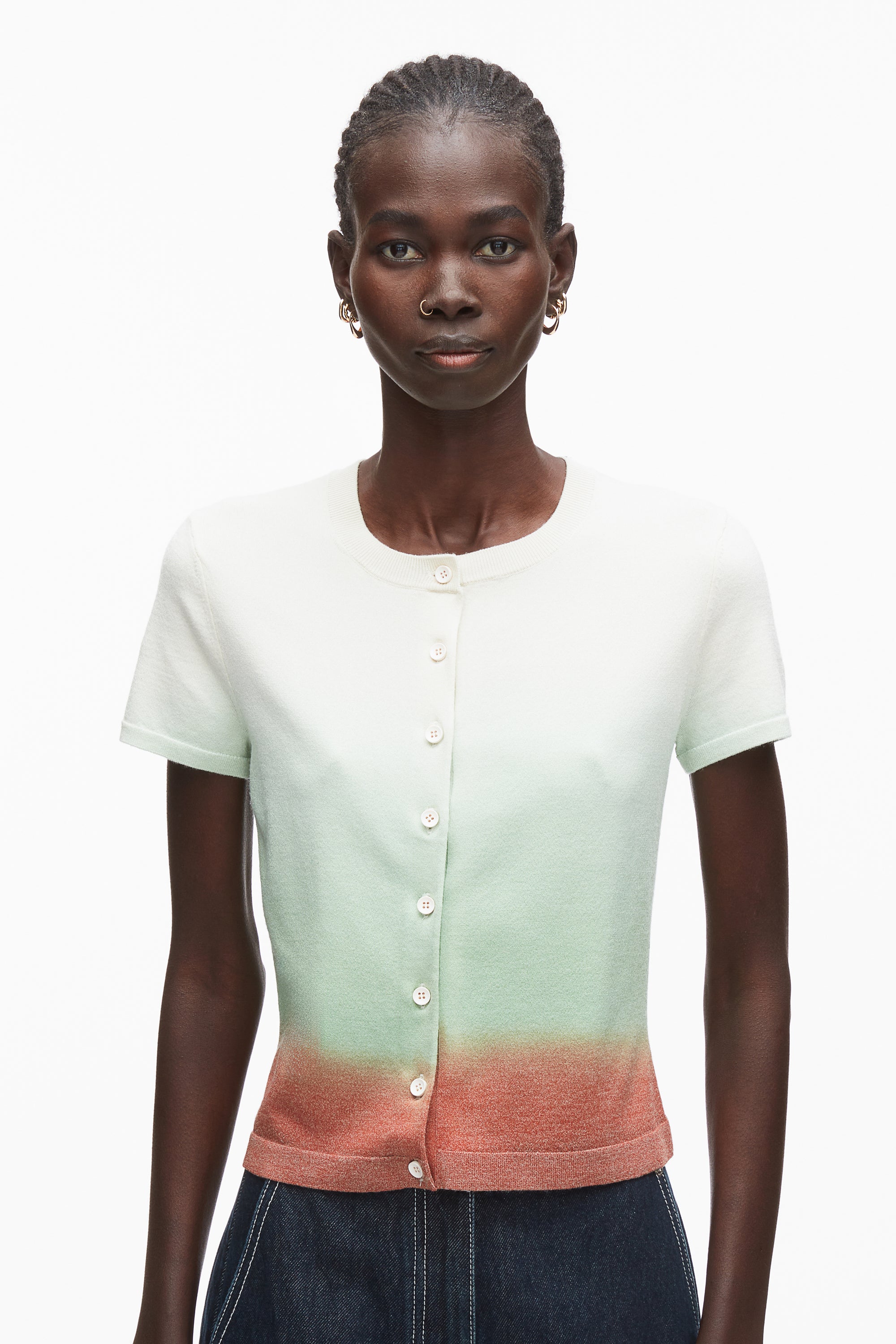 3.1 Philip lim 半袖ニット Dip Dye Knit Top – 3.1 Phillip Lim
