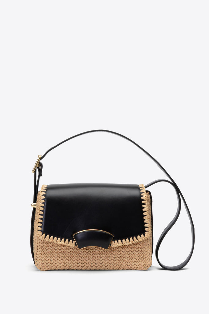 Natural Black Small ID Shoulder Bag | Women's Modern Bags Online
