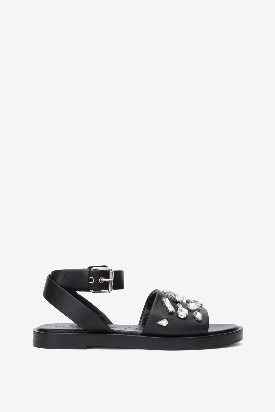 Nadine Ankle Wrap Sandal with Gem Embroidery Phillip Lim Shoes