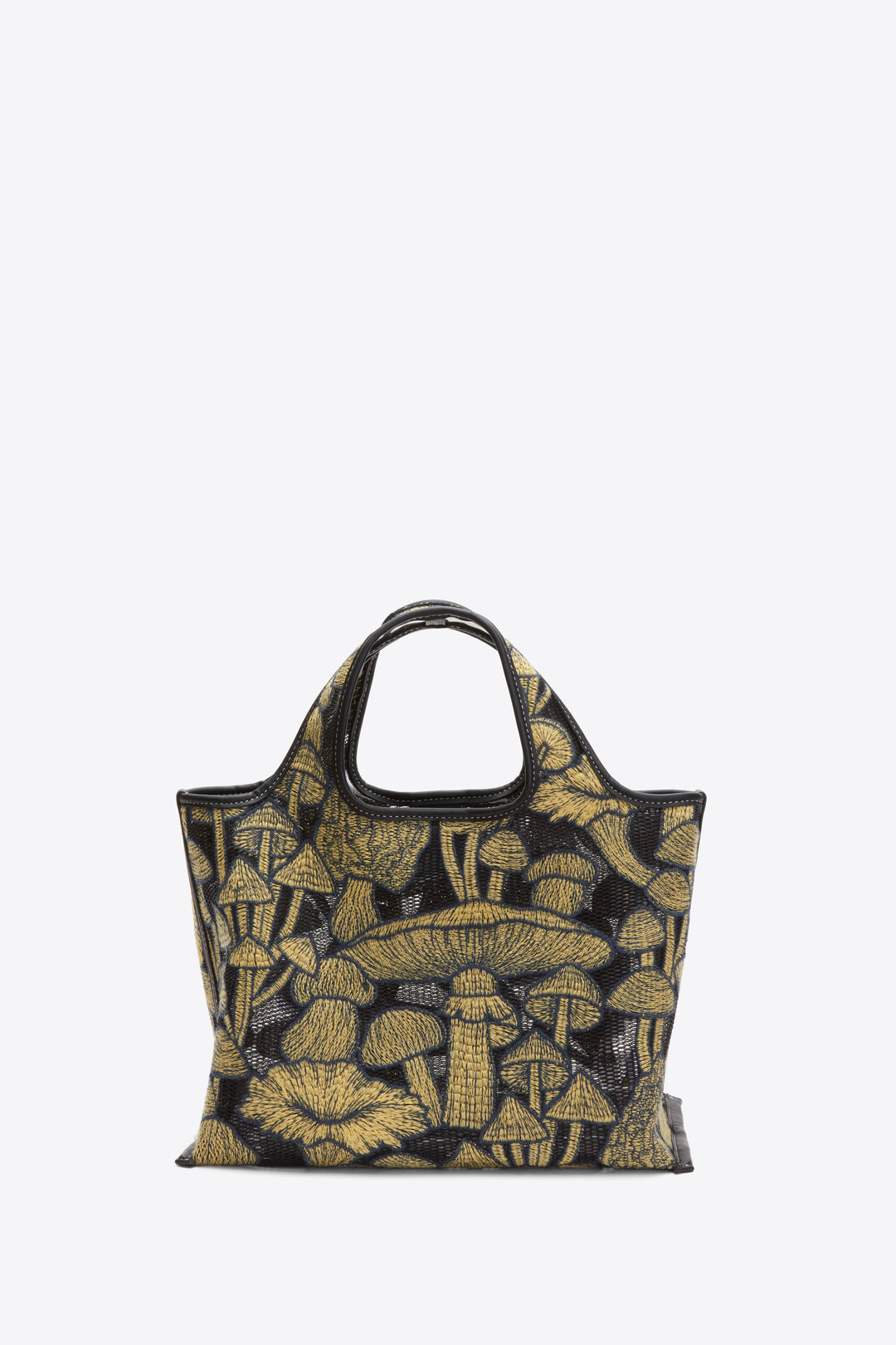 Mushroom Embroidery Mini Market Tote