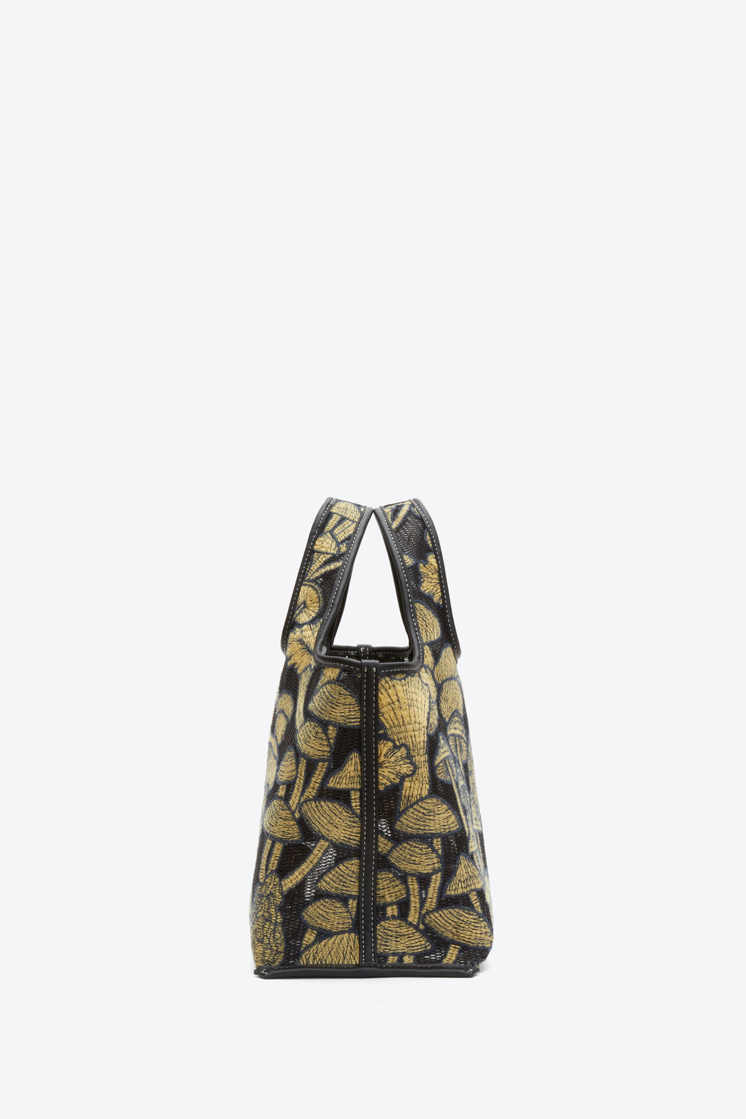 Mushroom Embroidery Mini Market Tote