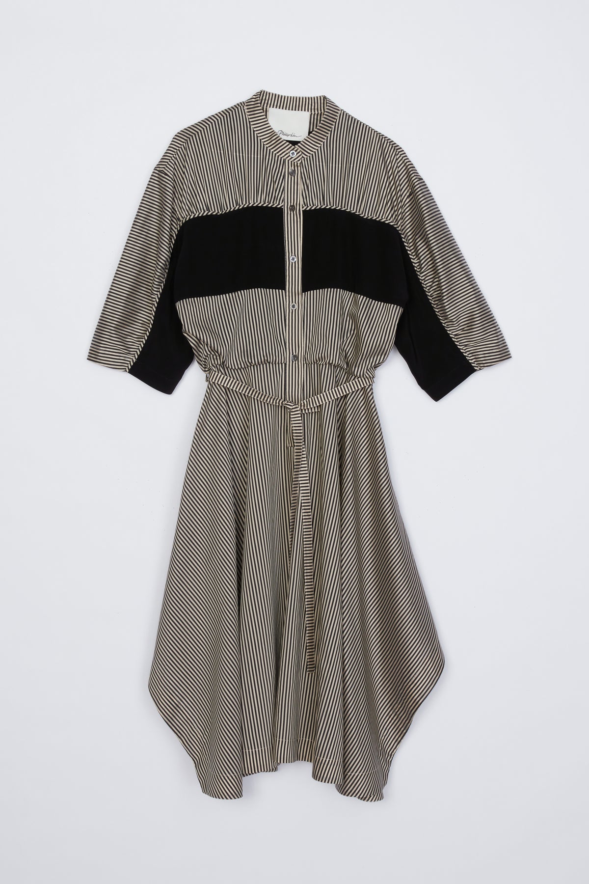Band Collar Ruched Shirt Dress – 3.1 Phillip Lim