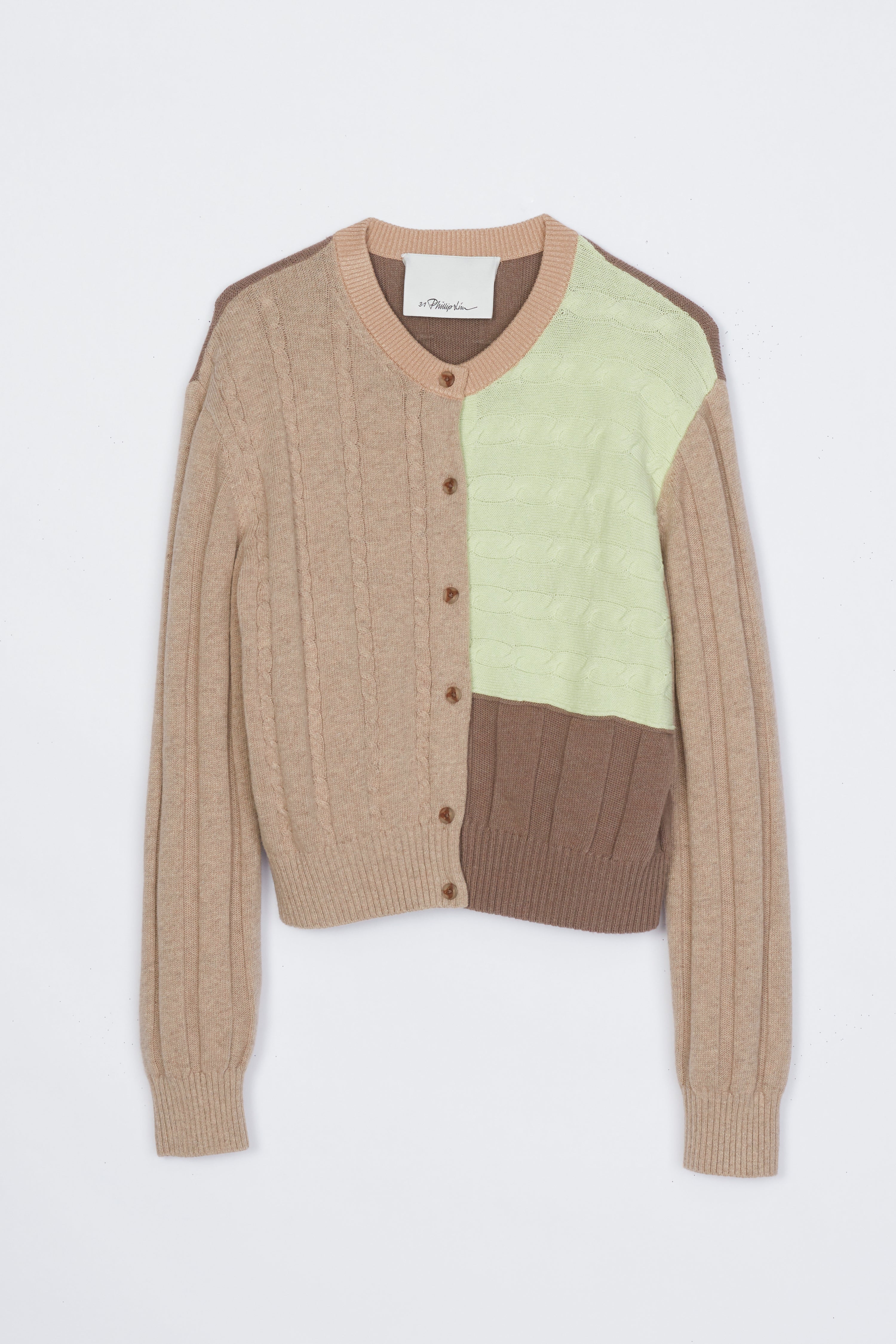 Mix Cable Crew Neck Cardigan – 3.1 Phillip Lim