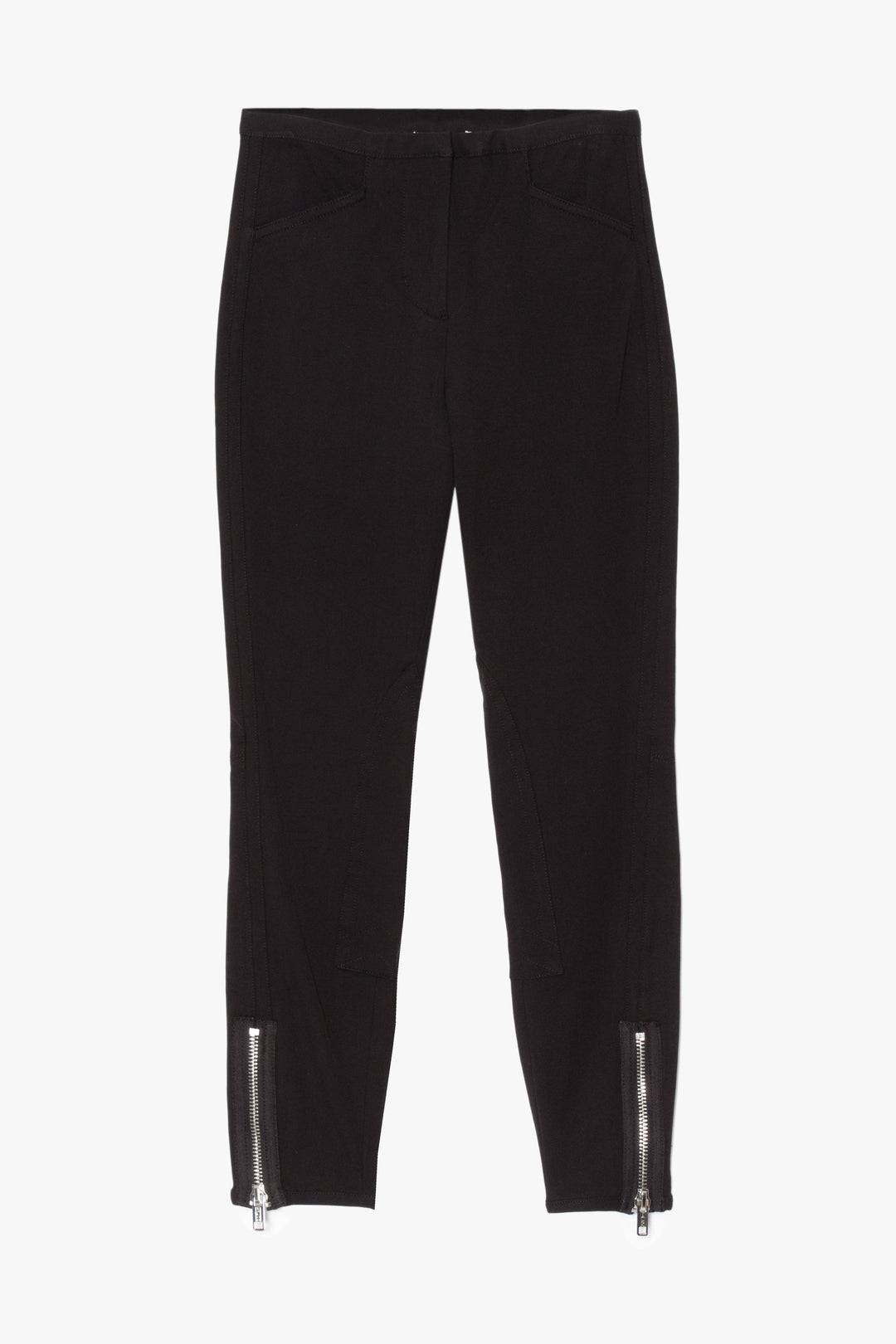 Tech Cotton Joggers With Ankle Zip