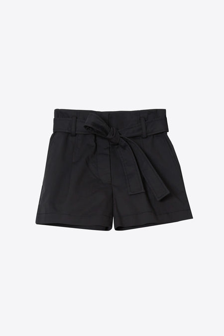 Plaid Jacquard Belted Walking Shorts