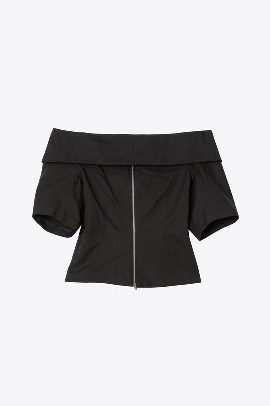 NY Liberty Silk Sleeveless Cascade Drape Top