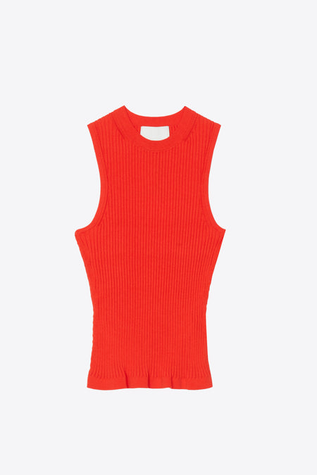 Sleeveless Sweater With Side Cutout