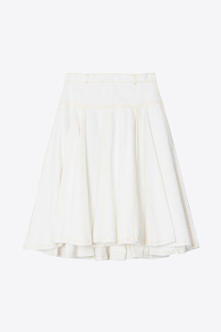 Linen Plaid Carwash Skirt