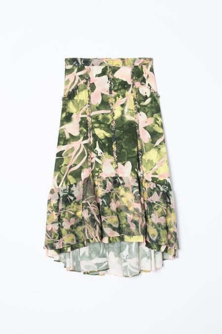 Floating Iris Ruffle Shirt