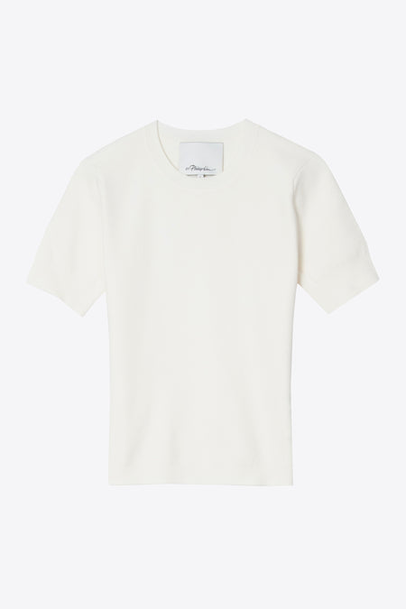 Poplin Combo Puff Sleeve Top