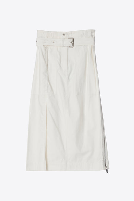 Linen Plaid Carwash Skirt