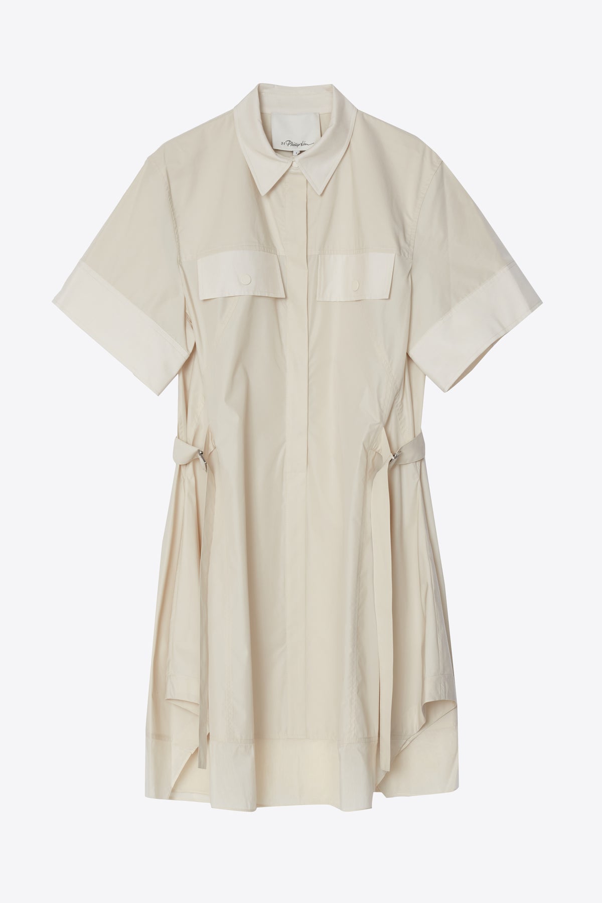 phillip lim shirt dress 3.1 Phillip Lim Silk-Blend T-Shirt Dress, Ivory / 2
