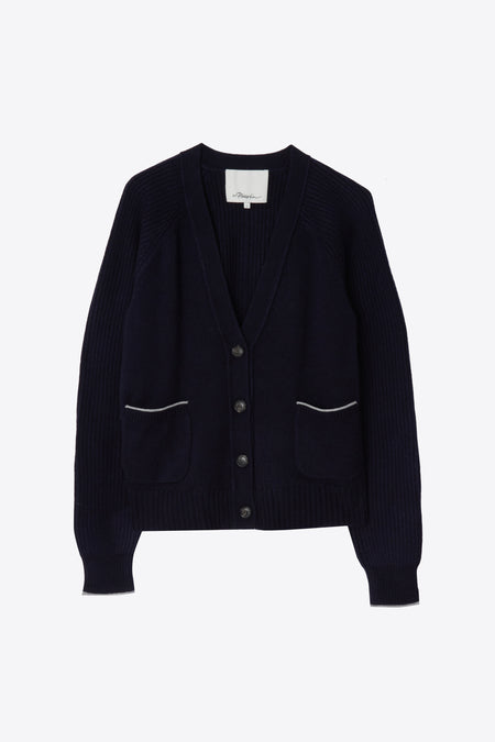 Long Sleeve Studded Sweatshirt With Poplin Back Panel