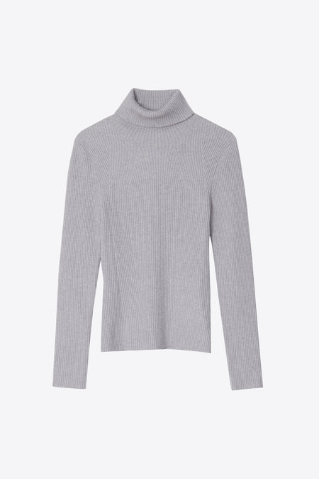 Long Sleeve Ribbed Turtleneck