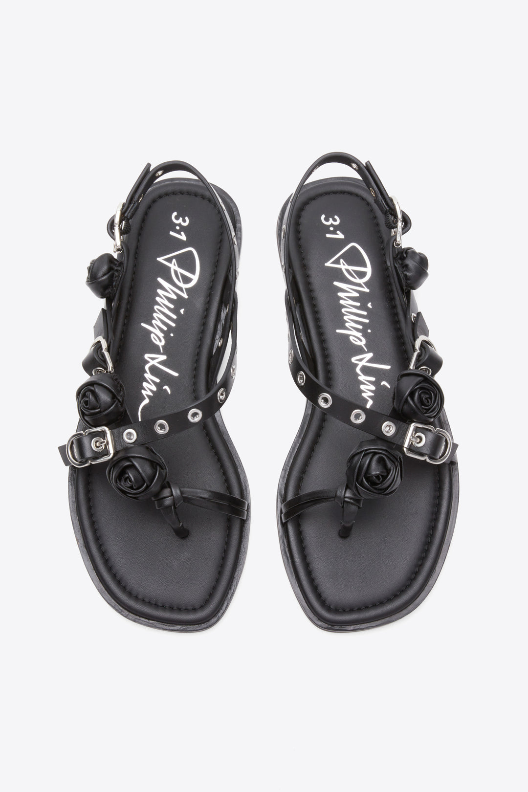 Strappy Eyelet Sandal with Rosettes – Phillip Lim