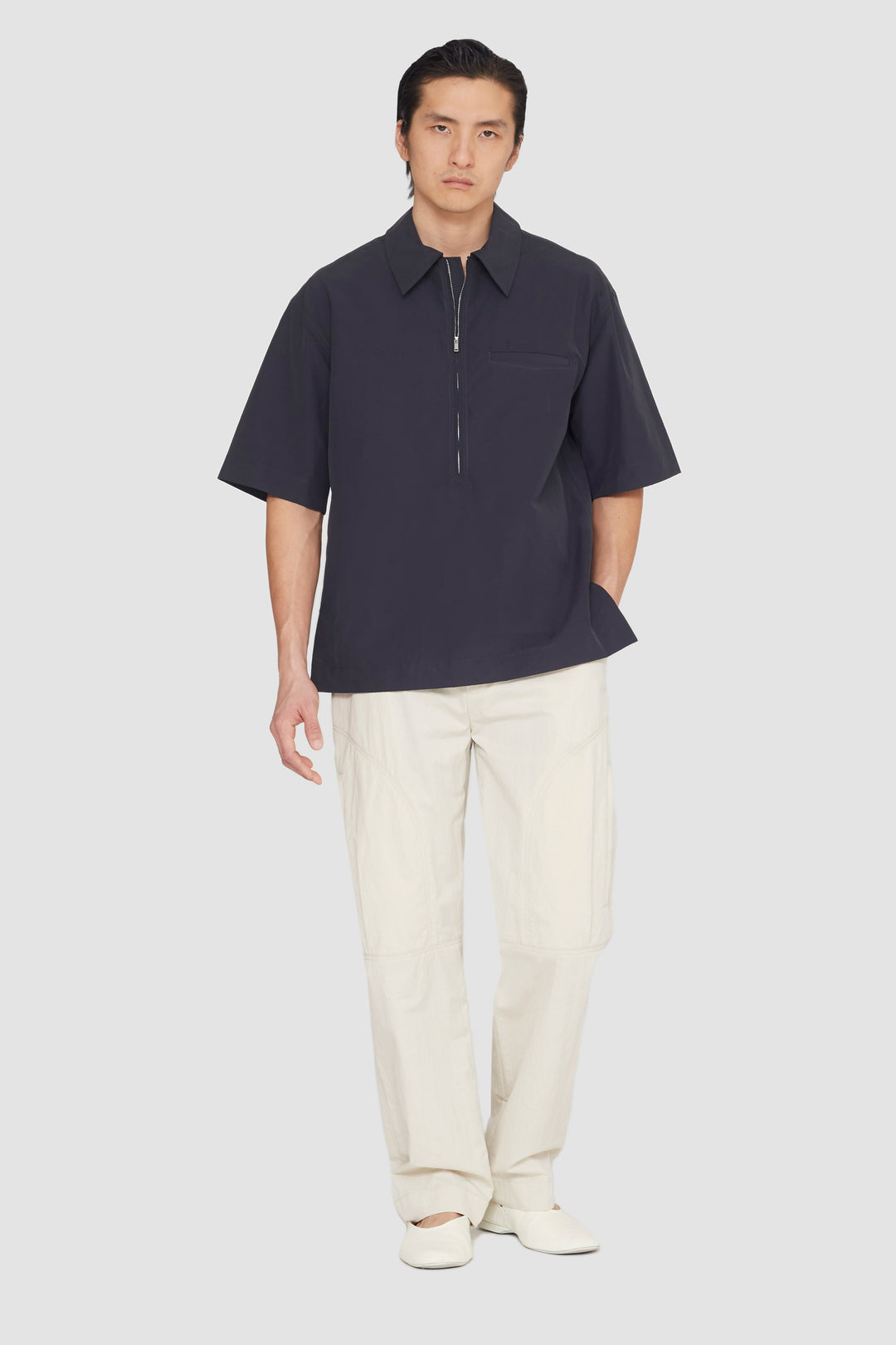 Half-Zip Polo Shirt – Phillip Lim
