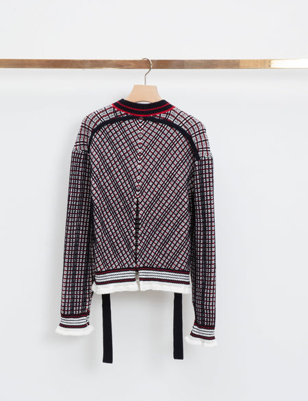 Plaid Jacquard Belted Walking Shorts