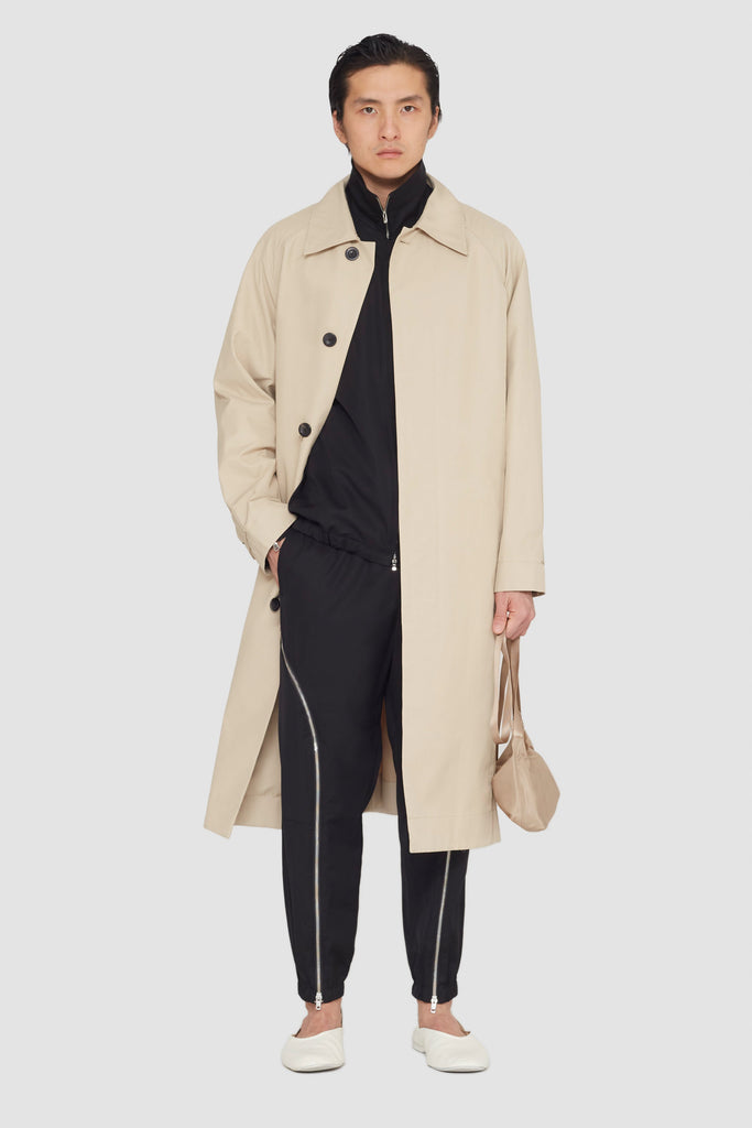 Mid Length Belted Trench Coat