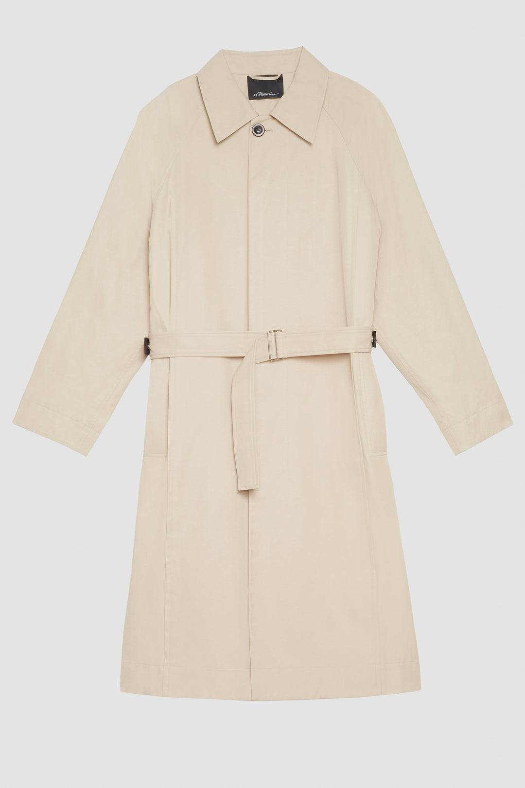 Mid-Length Belted Trench Coat