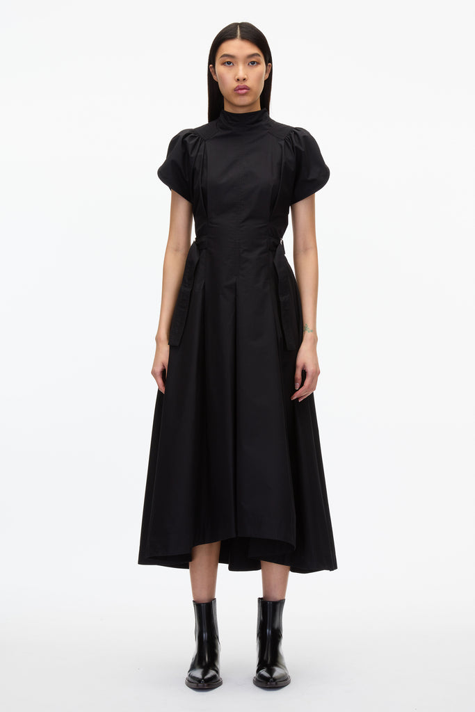 puff sleeve long black dress Puff Sleeve Maxi Dress Black