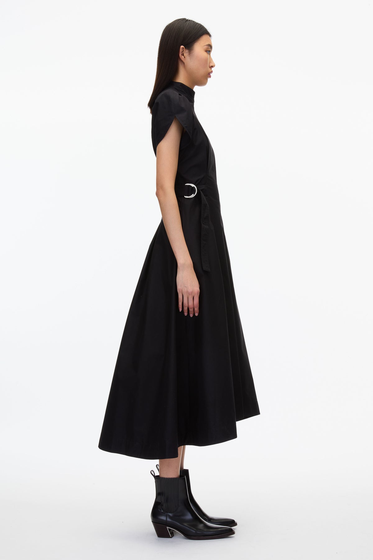 blue dress for baby girl 3.1 Phillip Lim Women's Puff Sleeve Side Tie Dress - Black