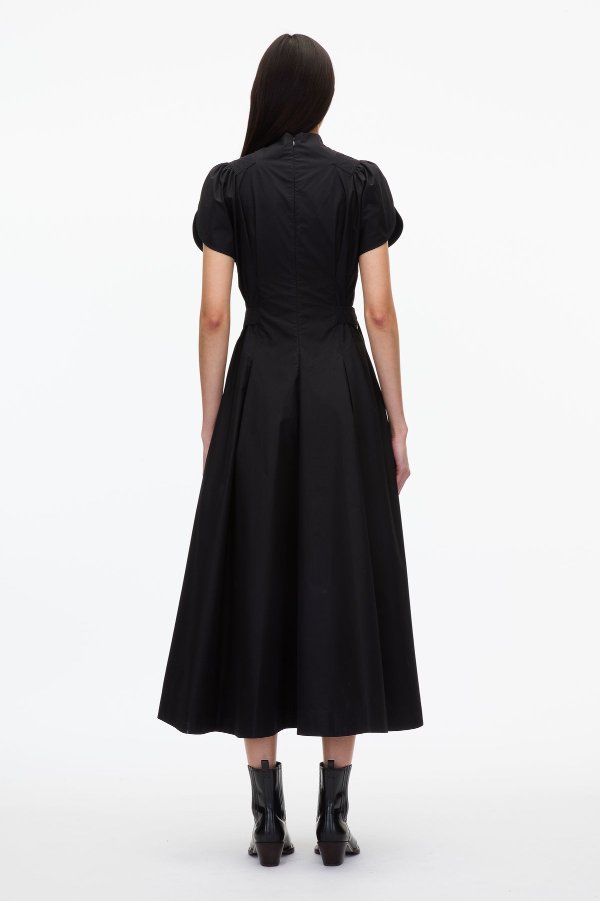 3.1 Phillip Lim Women's Puff Sleeve Side Tie Dress - Black