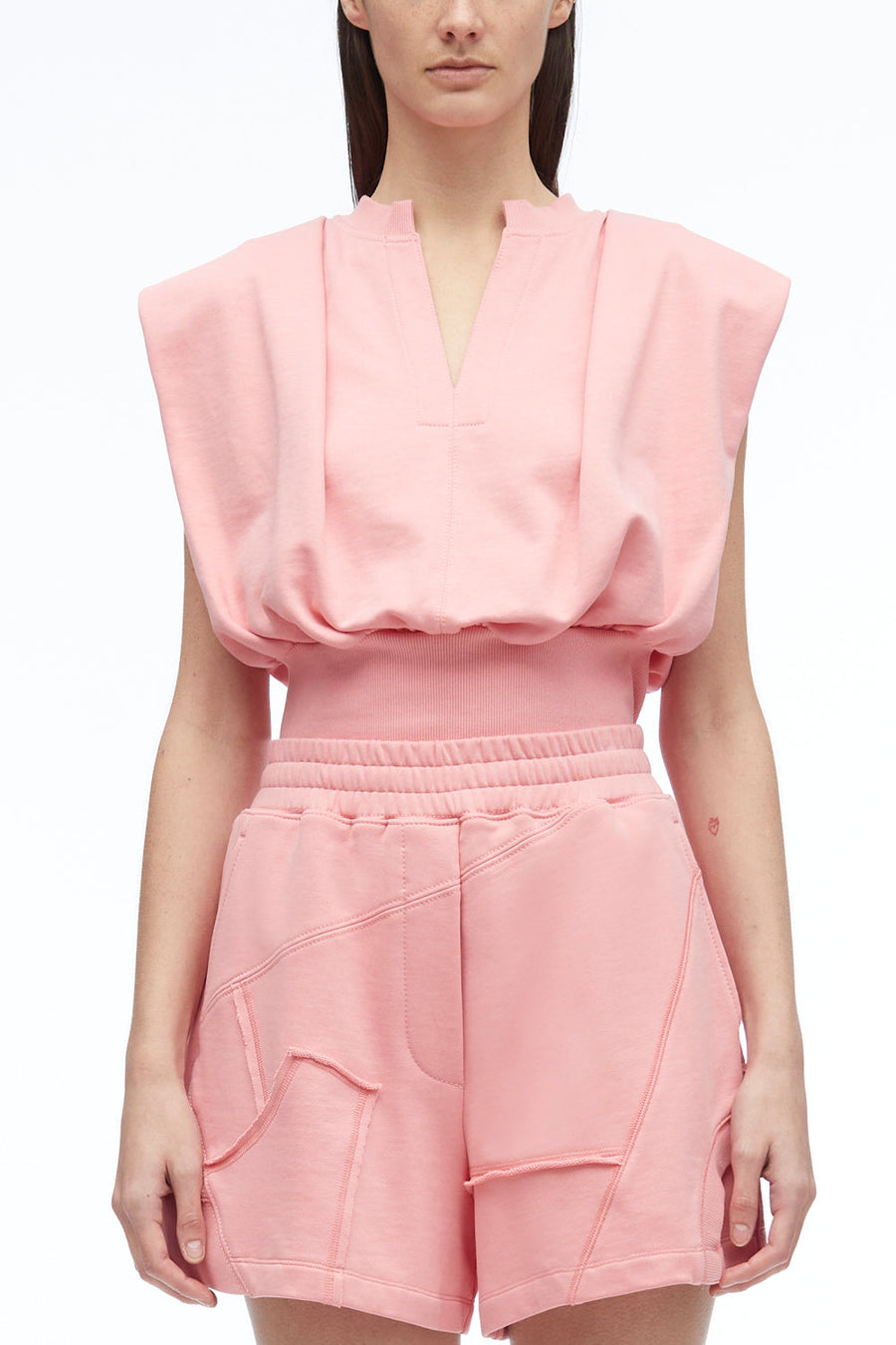 Sleeveless French Terry Top main image 1