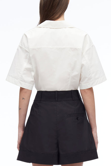 Buttoned Side Utility Skirt