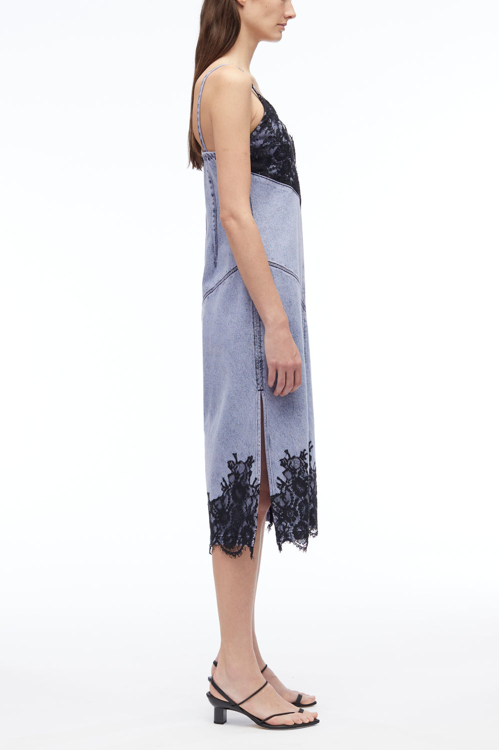 3.1 phillip lim denim dress Overdyed Slip – Dress-BMS7024 and an asymmetric mid Lace Zara Limited Edition Maroon Size:10T kids