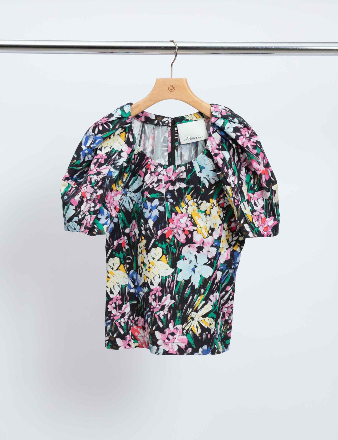 Flowerworks Bloom Sleeve Scoop Neck Top