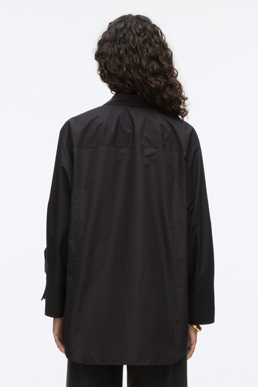 Oversize Shirt with Cascade Cuff