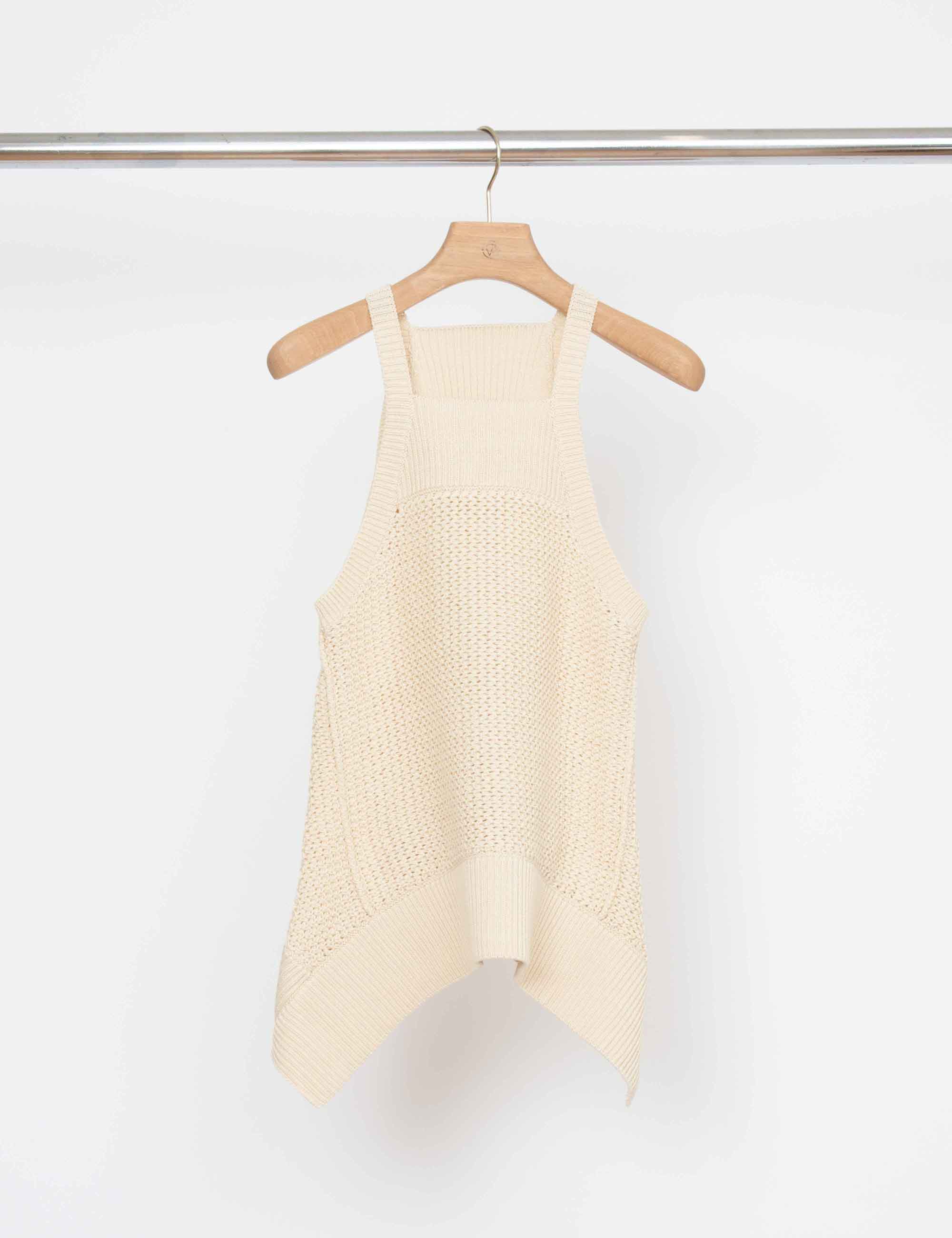 Mercerised Textured Cotton Tank With Scarf Hem – 3.1 Phillip Lim