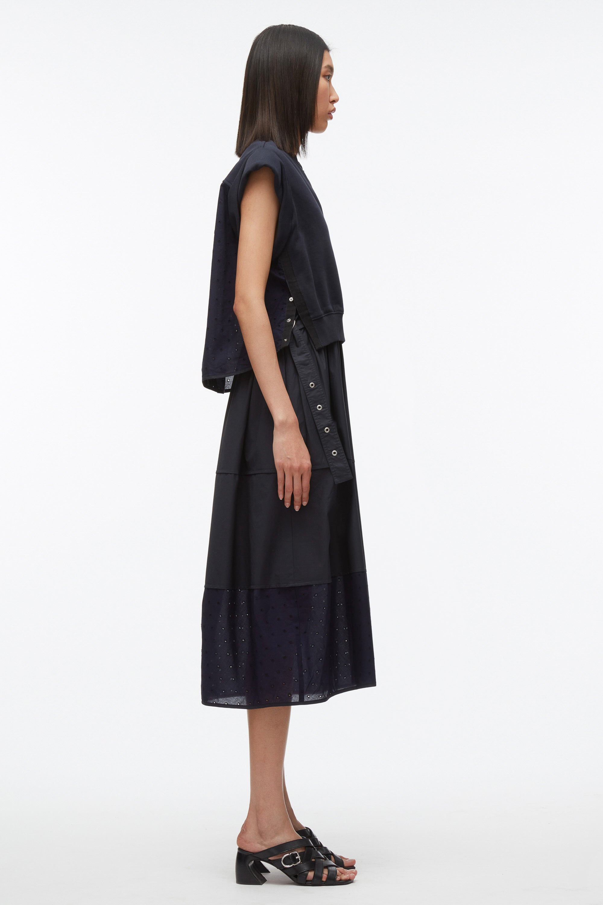 Rolled Sleeve Mix Media Dress – 3.1 Phillip Lim