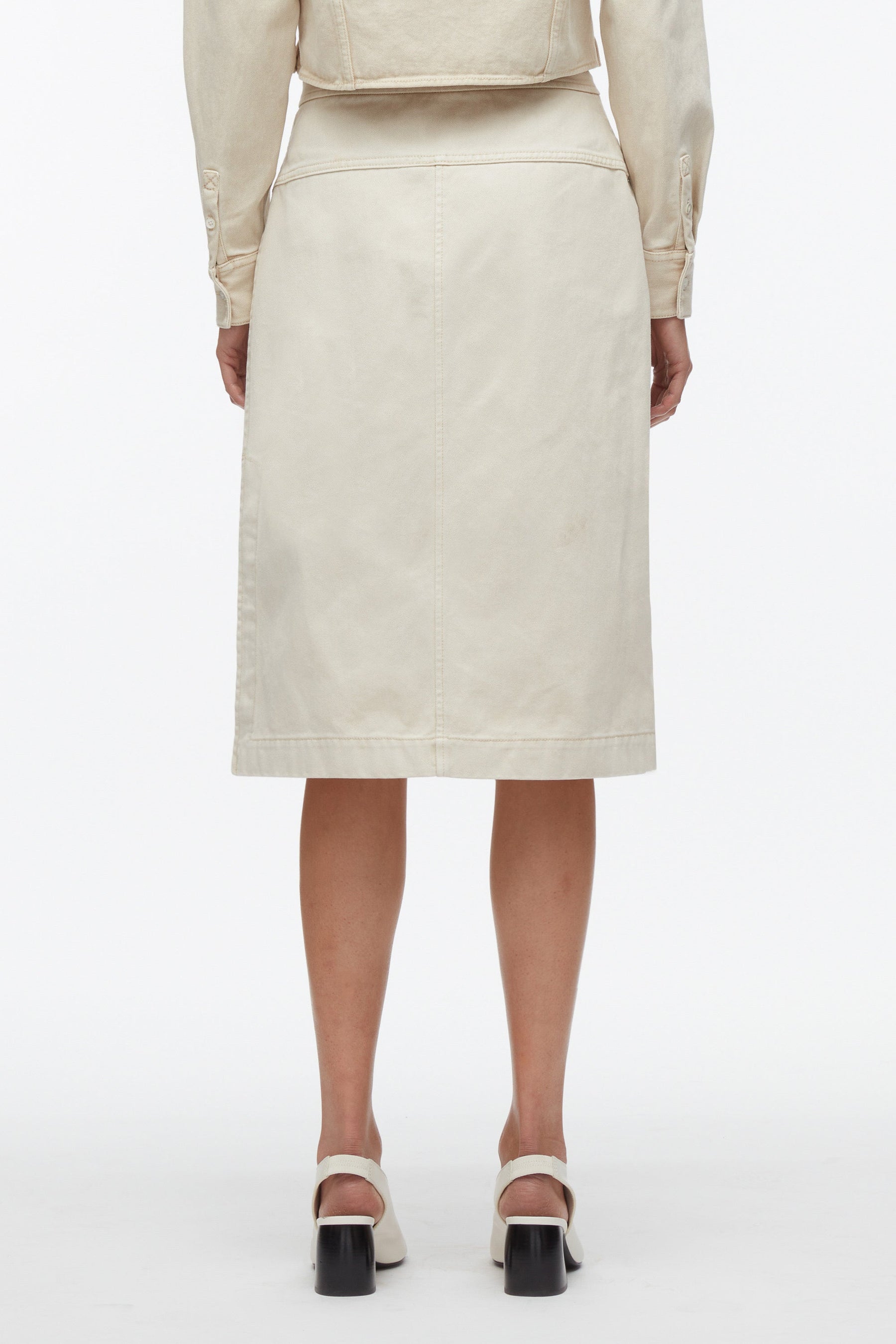 Denim Wrap Half Skirt